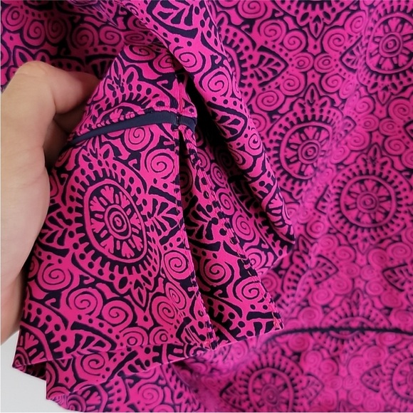 LANDS' END Sheath Dress with UPF 50 and 3/4 Sleeves in Bright Print - Picture 7 of 9